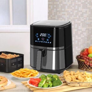 Homcom Air Fryer 4.5L 1500W w/ Display