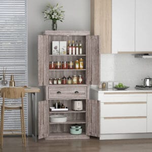 Pantry Storage Cabinet Freestanding