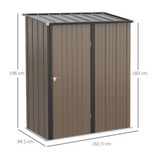 Outsunny Garden Shed Steel w/ Lockable Door