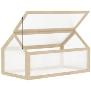 Outsunny Wooden Cold Frame Greenhouse