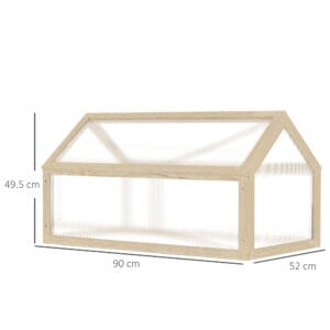 Outsunny Wooden Cold Frame Greenhouse