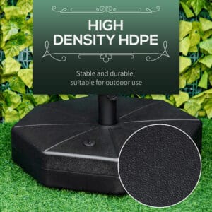 Outsunny Parasol Base Stand 28kg Water