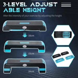 Homcom Aerobic Step Three-Level Adjustable