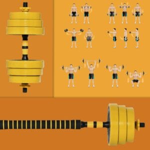 Homcom Barbell & Dumbbell Set 30kg