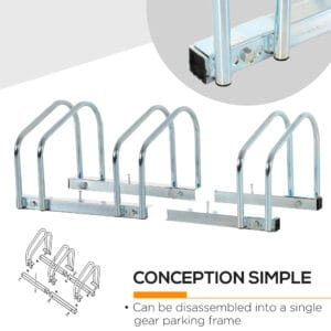 Homcom Bike Parking Rack Locking