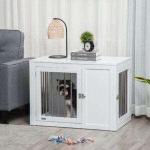 Pawhut Furniture Style Dog Crate w/ 2 Doors