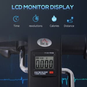 HOMCOM Mini Exercise Bike Portable HOMCOM Mini Exercise Bike Portable