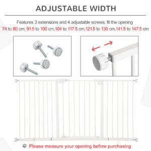 Pawhut Adjustable Safety Gate
