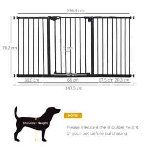 Pawhut Adjustable Safety Gate