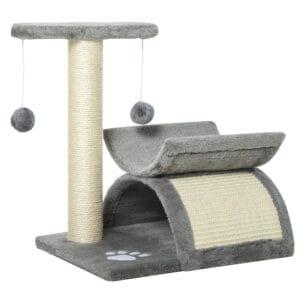 Pawhut Cat Tree Plush Activity Play Centre