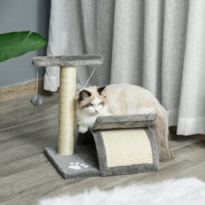 Pawhut Cat Tree Plush Activity Play Centre