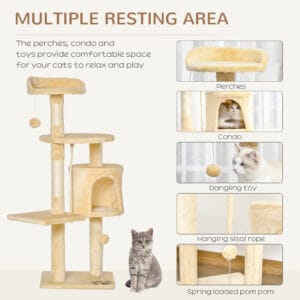 Pawhut Cat Tree Activity Centre