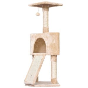 Pawhut 3-Level Cat Tree Scratching Posts