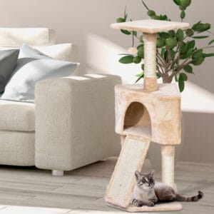 Pawhut 3-Level Cat Tree Scratching Posts