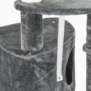 Pawhut 5-Tier Cat Tree Tower Multi-Level Grey