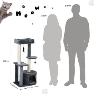 Pawhut Cat Multi-Activity Tree Tower