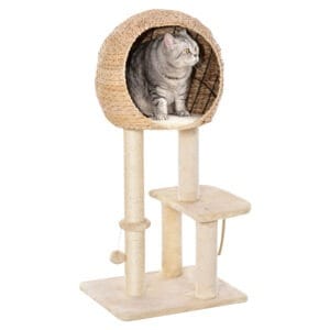 Pawhut Cat Tree Tower Climbing Tower 100cm