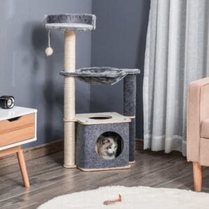 Pawhut Cat Tree Tower Centre