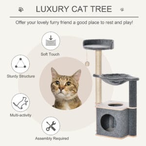 Pawhut Cat Tree Tower Centre