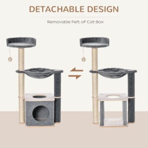 Pawhut Cat Tree Tower Centre