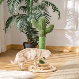 Pawhut Cat Tree Cactus Scratching Post