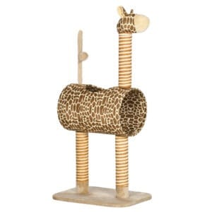 Pawhut Cat Tree Cute Giraffe Play Tower