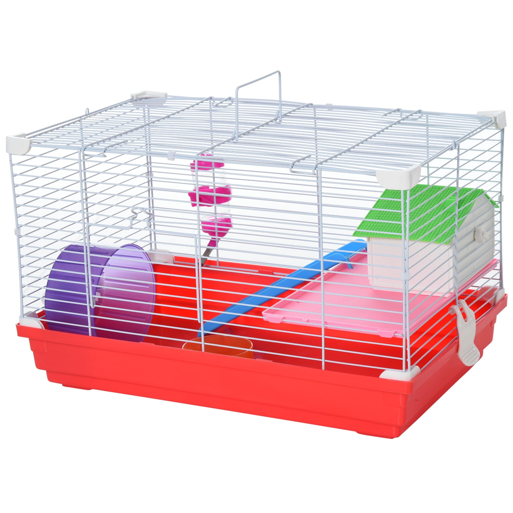Pawhut Animal Travel Cage with Accessories Pawhut Animal Travel Cage with Accessories