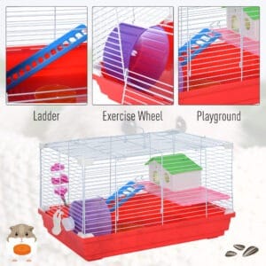 Pawhut Animal Travel Cage with Accessories Pawhut Animal Travel Cage with Accessories