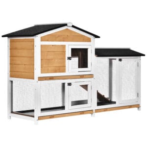Pawhut Rabbit Hutch Guinea Pig House