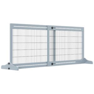Pawhut Wooden Pet Gate Adjustable