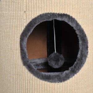 Pawhut Cat Scratching Barrel w/ 3 Dens