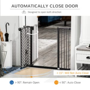 Pawhut Pet Safety Gate Pressure Fit Locking
