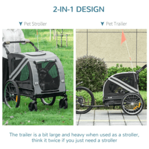 Pet Stroller 2-In-1 Bike Trailer Wheel Reflector
