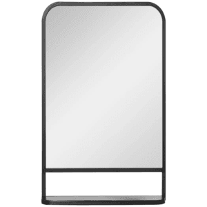 Square Wall Mirror with Shelf 86 x 53cm