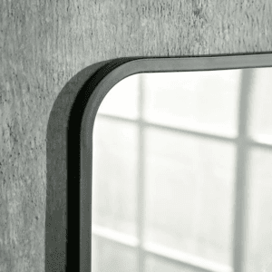 Square Wall Mirror with Shelf 86 x 53cm