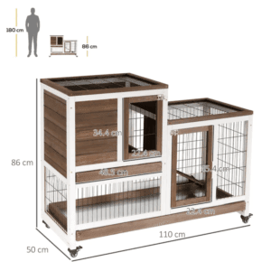 Wooden Rabbit Hutch Guinea Pigs House