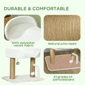 Cat Tree Tower w/ Toy Balls Scratching Post