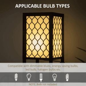 Floor Lamp with Shelves 2 Lights