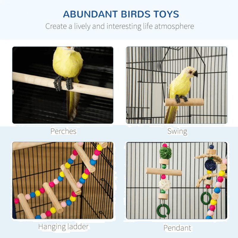Metal Bird Cage For Budgies With Accessories Metal Bird Cage For Budgies With Accessories