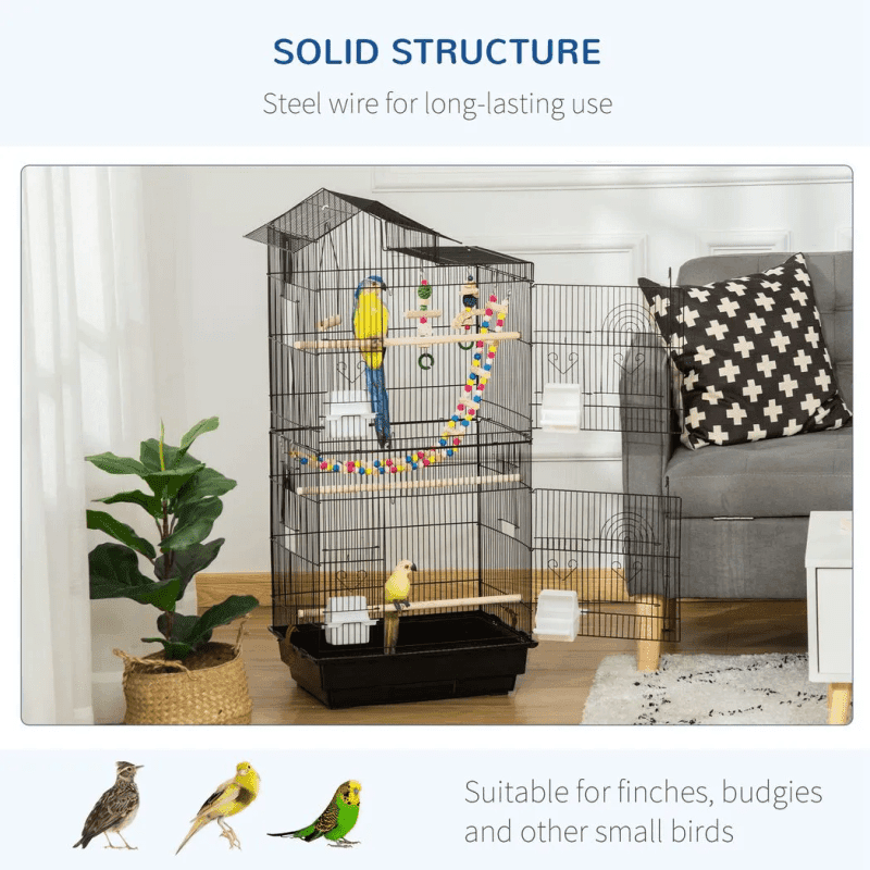 Metal Bird Cage For Budgies With Accessories Metal Bird Cage For Budgies With Accessories