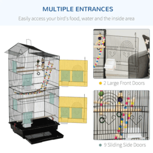 Metal Bird Cage For Budgies With Accessories Metal Bird Cage For Budgies With Accessories