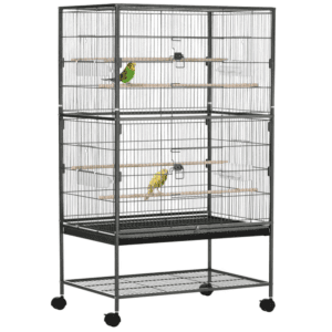 Bird Cage w/ Rolling Stand Slide-Out Tray