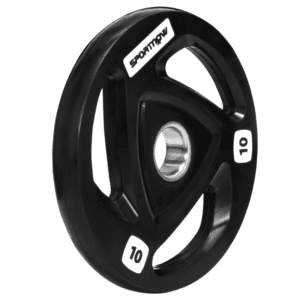 Olympic Weight Plates Tri-Grip Barbell Set