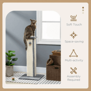 PawHut Cat Scratching Post w/ Sisal Rope