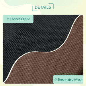 PawHut Elevated Dog Bed w/ Canopy Coffee