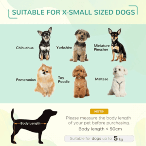 PawHut Elevated Dog Bed w/ Canopy 61cm