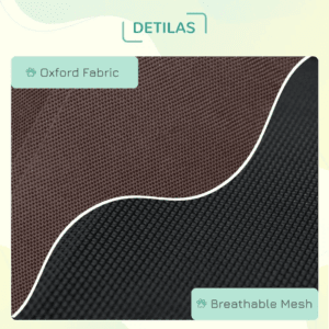 PawHut Elevated Dog Bed w/ Canopy 61cm