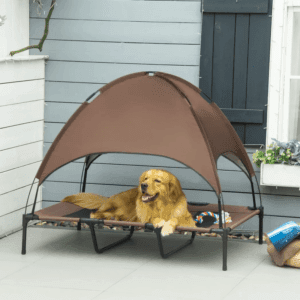 PawHut Elevated Dog Bed w/ Canopy 122cm