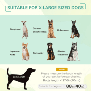 PawHut Elevated Dog Bed w/ Canopy 122cm