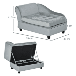 Pawhut Dog Sofa Couch w/ Cushion